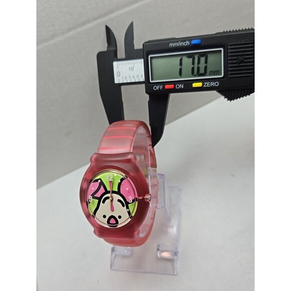 Disney Snap Kids Watch Pink Jelly Strap Quartz 30M New Battery Japan SII Movt WR - Picture 6 of 11